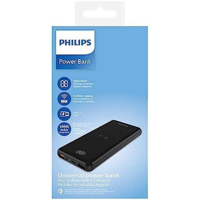 DLP9520C/00, 10,000mAh Power bank PD, QC, Wireless Şarj