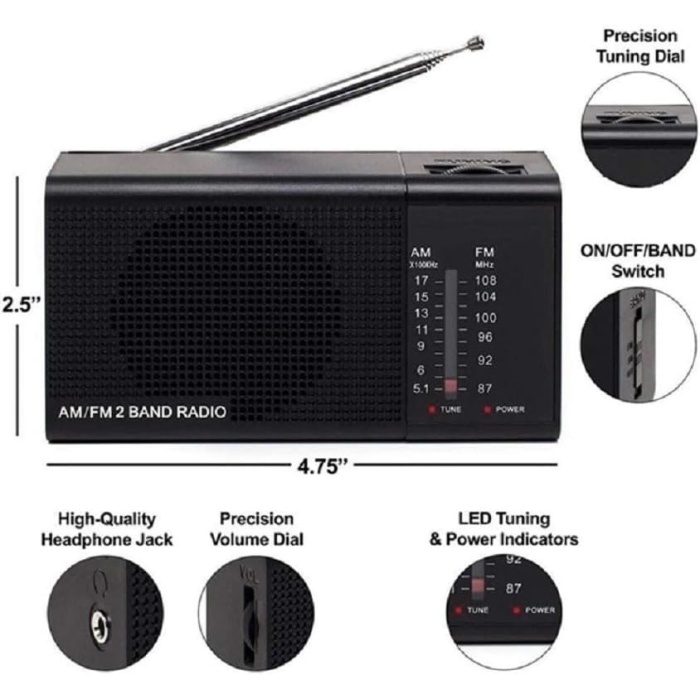 KB-800 Mini Radyo Taşınabilir Multi Band FM Radyo