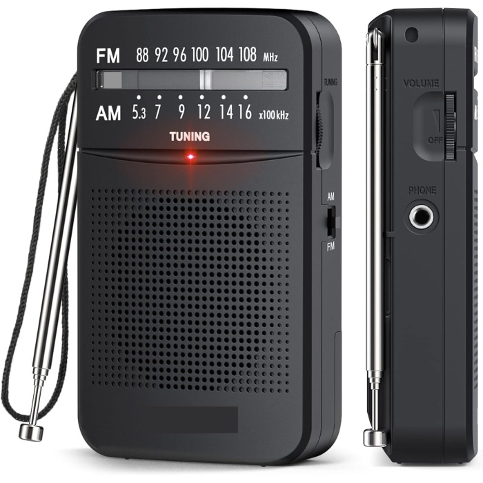 HT-263 Taşınabilir AM/FM Radyo Küçük Boy Cep Radyosu Pilli Radyo knstar K-263