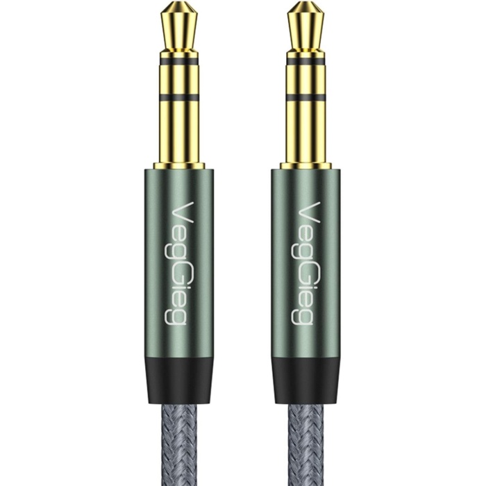 3.5mm Jack TRS Hi-Fi Örgülü AUX Ses Kablosu 5 Metre