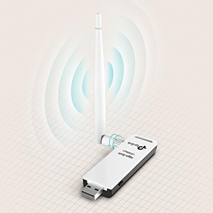 TL-WN722N, N150 Mbps Yüksek Kazanımlı Kablosuz USB Adaptör, 4dBi Ayrılabilir Anten