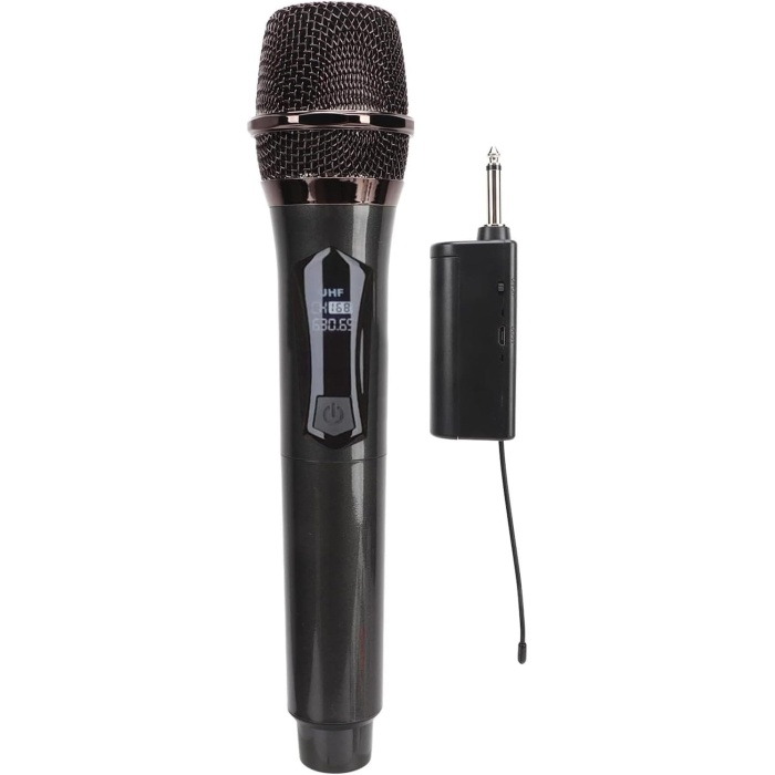 Kablosuz Karaoke Mikrofonu 6.35mm Amfi hoparlör İçin ve Sahne Performansı Çok Amaçlı Aktiviteler İçin Tak ve Çalıştır Kablosuz Mikrofon Dış Mekan Kullanıma Uygun WN03(Tekli Mikrofon)