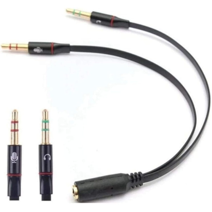 4457 Kulaklık Mikrofon Çevirici Ayırıcı Dönüştürücü Çoklayıcı Adaptör