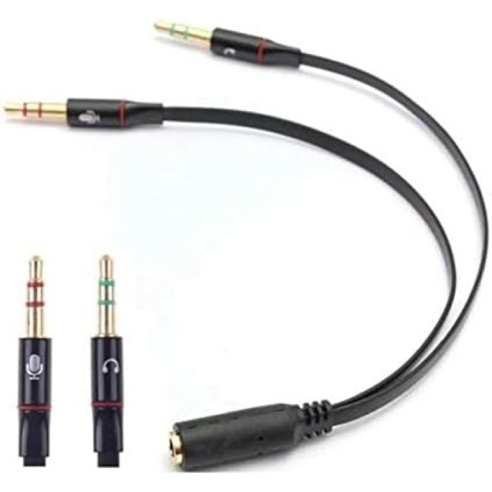 4457 Kulaklık Mikrofon Çevirici Ayırıcı Dönüştürücü Çoklayıcı Adaptör