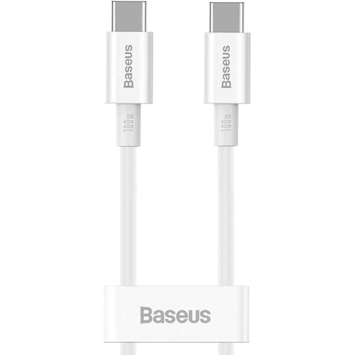 Superior Hızlı Şarj Özellikli 100W Type-C to Type-C Kablo 1m-Beyaz