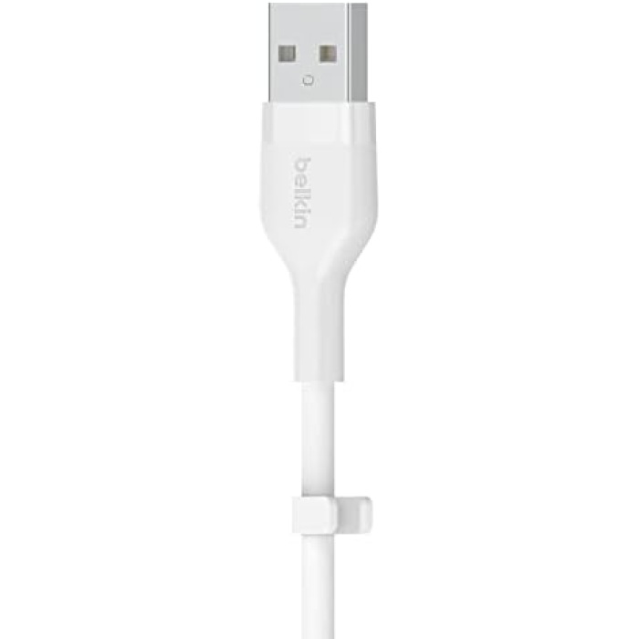 BoostCharge Flex Silikon USB Tip C - A Kablosu (1M/3,3FT), USB USB-IF Sertifikalı USB-C Şarj Kablosu - Beyaz