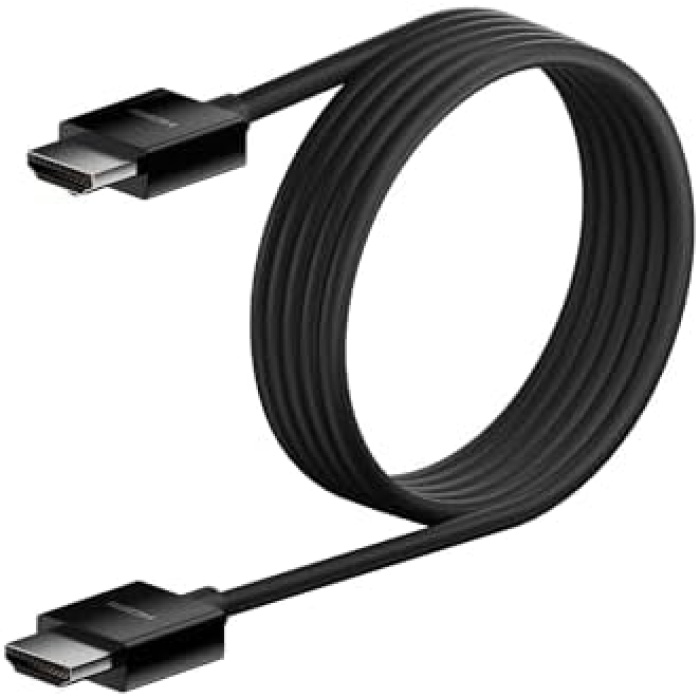 Yüksek kaliteli Ultra Highspeed HDMI-2.1 kablo, 4K/Dolby Vision HDR, Apple TVden optimum oynatma, 2,2 m – siyah
