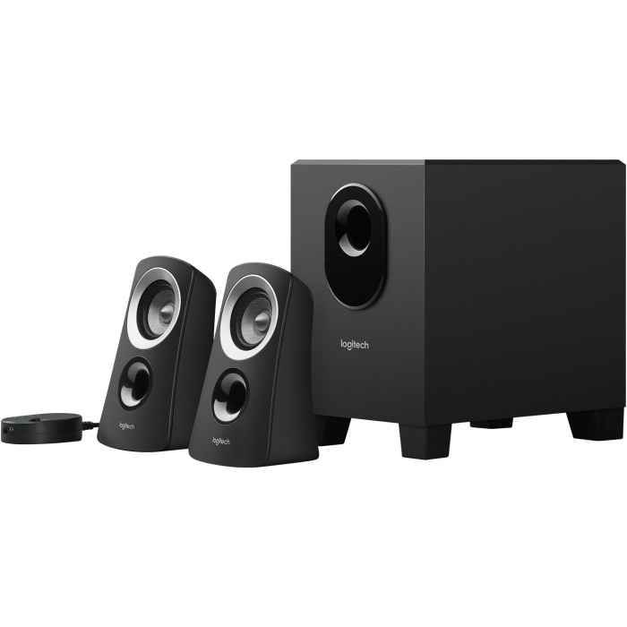 Z313 2.1 Subwoofer’lı Hoparlör Sistemi, 3.5 mm Giriş ve Kulaklık Jakı, Kablolu Kontrol Bölmesi, Kompakt Tasarım, Siyah