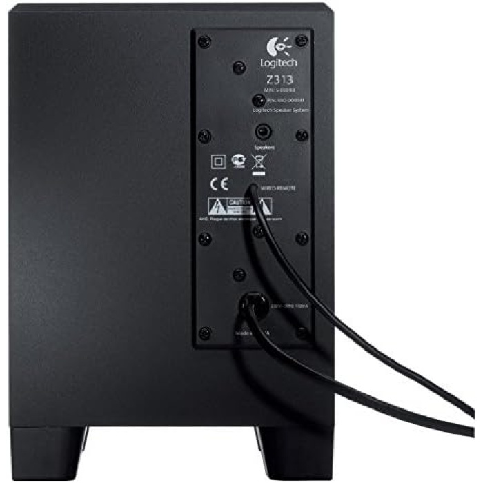 Z313 2.1 Subwoofer’lı Hoparlör Sistemi, 3.5 mm Giriş ve Kulaklık Jakı, Kablolu Kontrol Bölmesi, Kompakt Tasarım, Siyah
