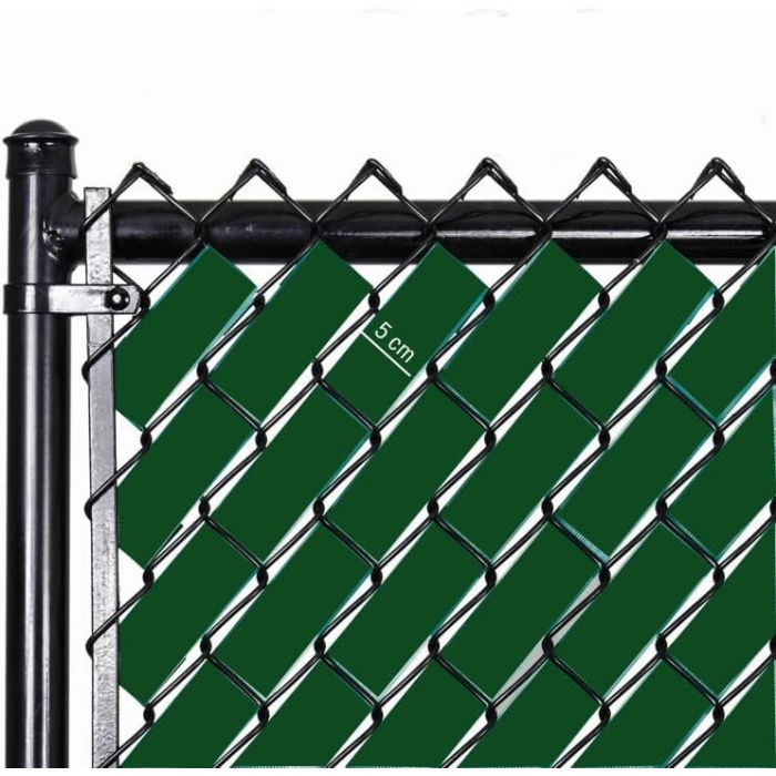 Örgü Tel Koruma, Kapatma, Gizlilik Bantları, Pvc Çit Şeridi (50 metre) (5cm, Yeşil)