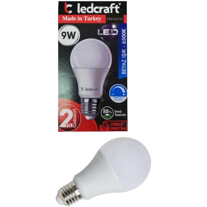 Beyaz Led Ampul E27 Normal Duylu