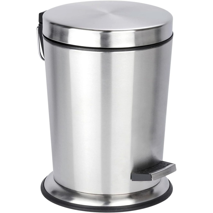 21540100 kozmetik pedallı kova Easy Close – , Kapasite 5 l otomatik kapanma, paslanmaz çelik paslanmaz, 20 x 29,5 x 26,5 cm, mat