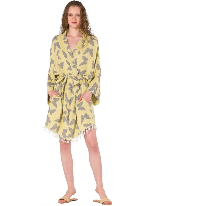 Kadın Peştemal Kimono | Plaj Kıyafeti | Bürümcük Kimono | Plaj Elbisesi