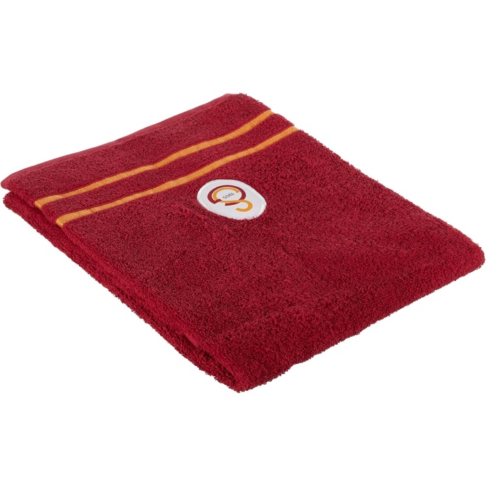 Galatasaray Lisanslı Arma Baskılı%100 Pamuk Yüz Havlusu, Kırmızı, 50x90 cm