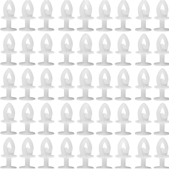 40 Adet Perde Korniş Düğmesi Geçmeli Dikiş Gerektirmez Perde Asma Geçirme Aparatı