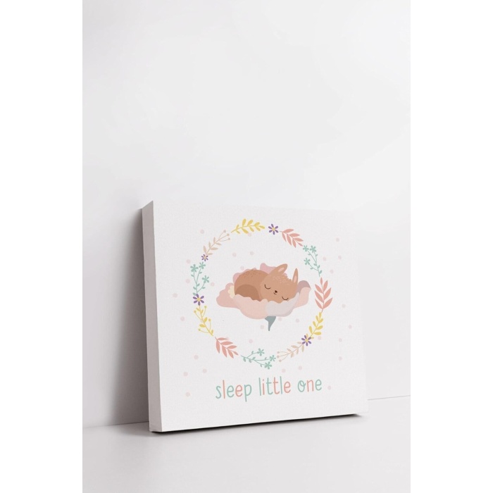 Sleep Little One | Bebek Odasına Özel Kanvas Tablo 25 X 25 Cm Ölçüsündedir.