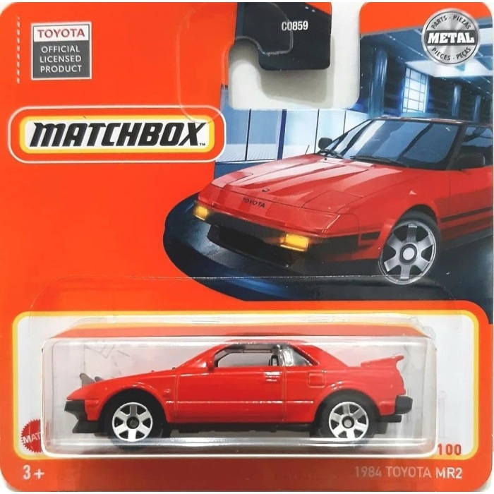 Metal 2022 Kibrit Kutusu Toyota MR2 Kırmızı 16/100 (Kısa Kart) HFR60