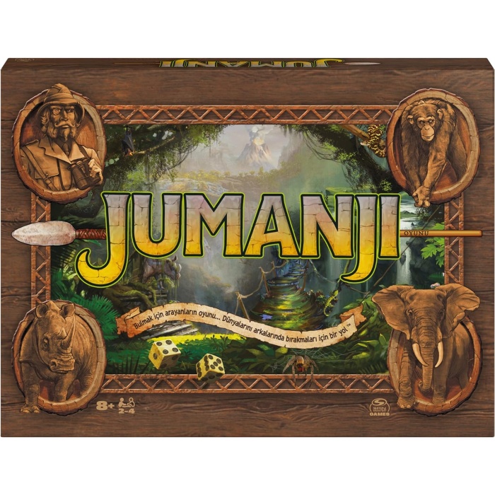 Master Games - Jumanji - 8 yaşından itibaren 2-4 cesur maceracı için aksiyon dolu aile oyunu - heyecan verici zorluklarla işbirliği yapan macera oyunu