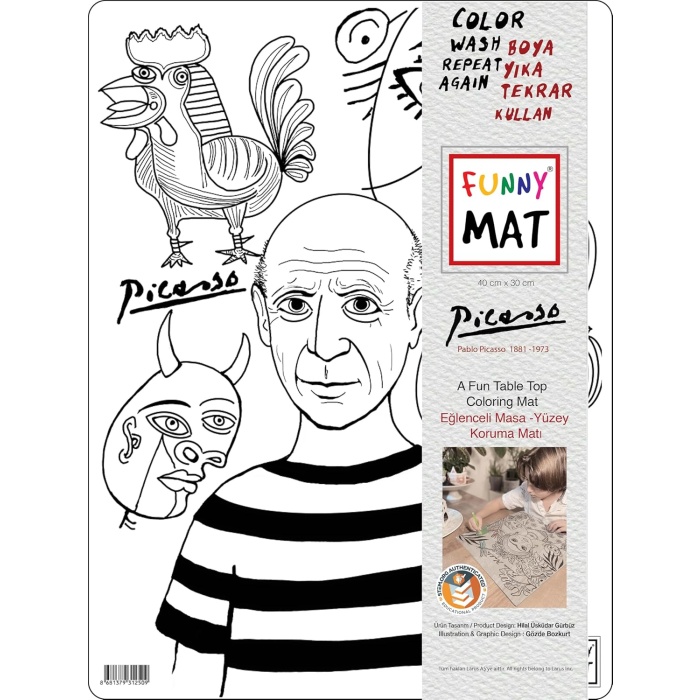 Çocuk Funny Mat - Picasso 30X40Cm - Yeni