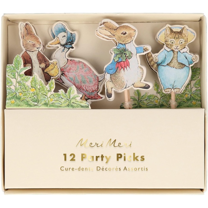 Meri Peter Rabbit & Friends Parti Çubukları (12li)
