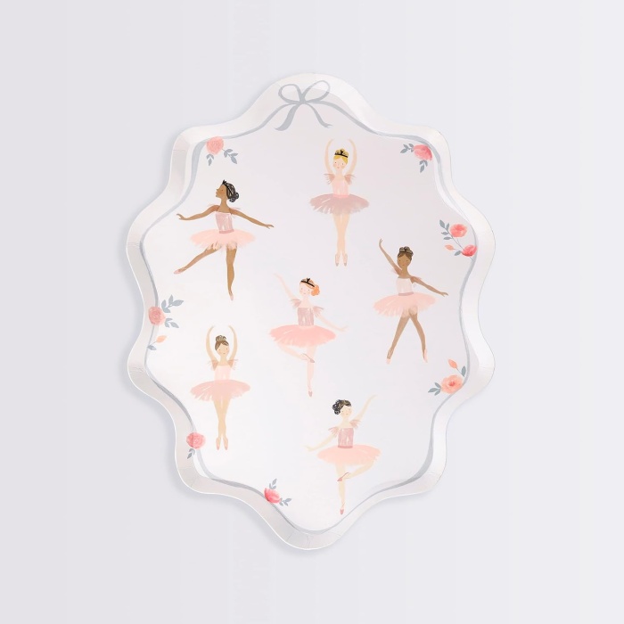 Meri Ballerina Plates Balerin Tabaklar 8li