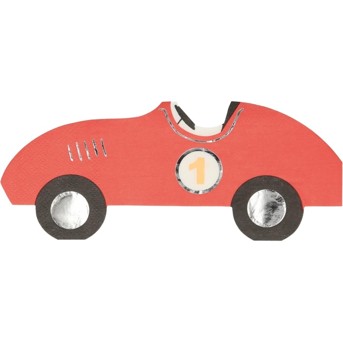 Meri Race Car Napkins Yarış Arabası Peçete 16lı