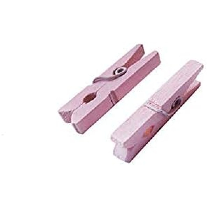 At Market Ahşap Minik Pembe Mavi 3cm 100 adet