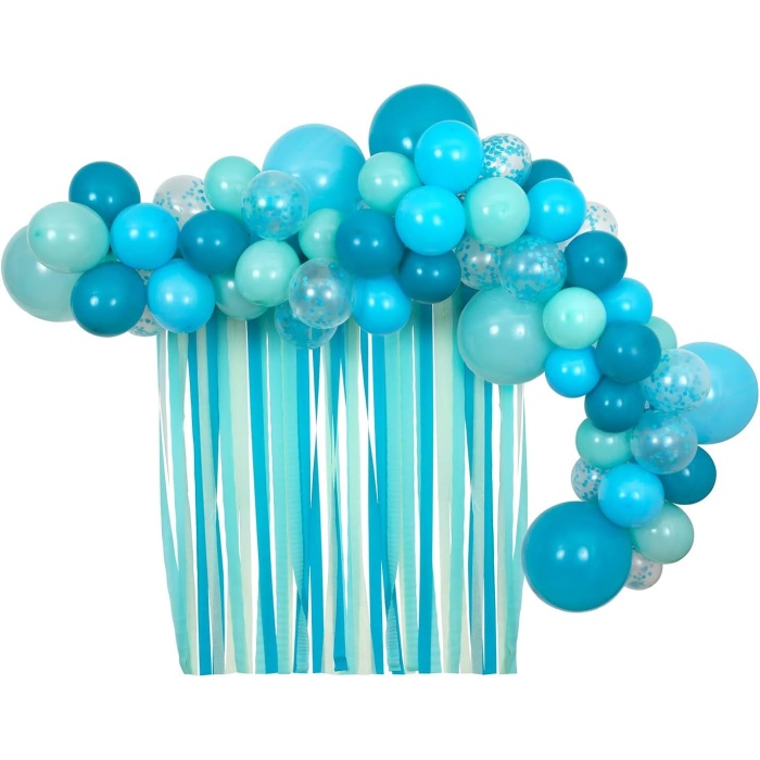 Meri 215632 Mavi Balonlar & Püsküller Set