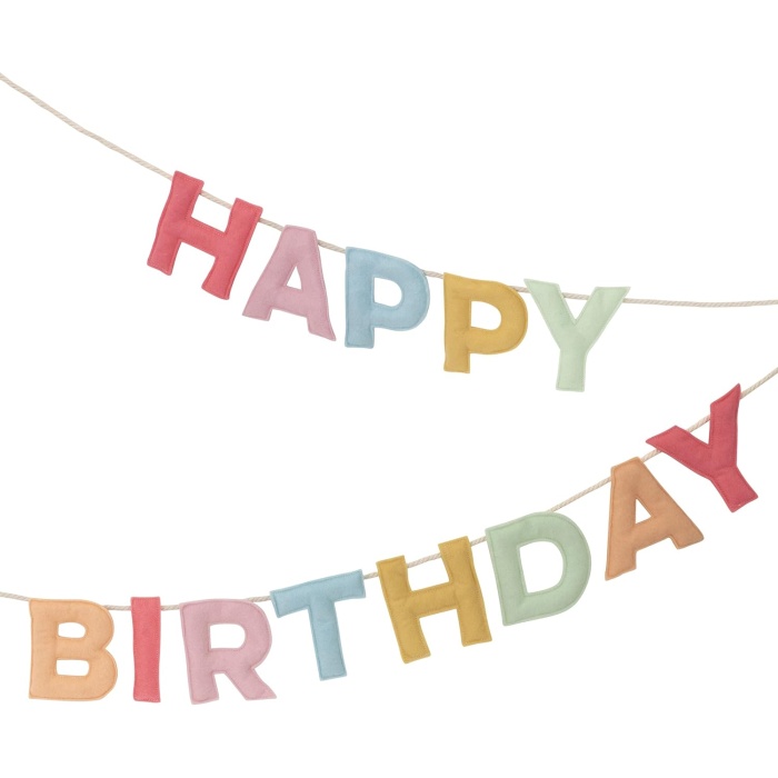 Meri Fely Happy Birthday Garland Keçe Happy Birthday Asılan Süs