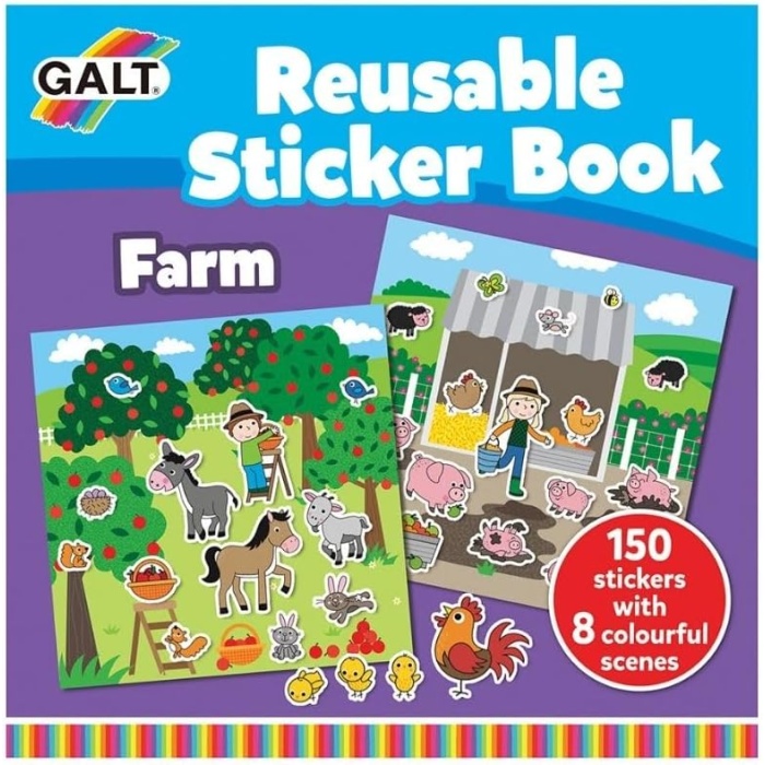 Reusable Sticker Book - Farm