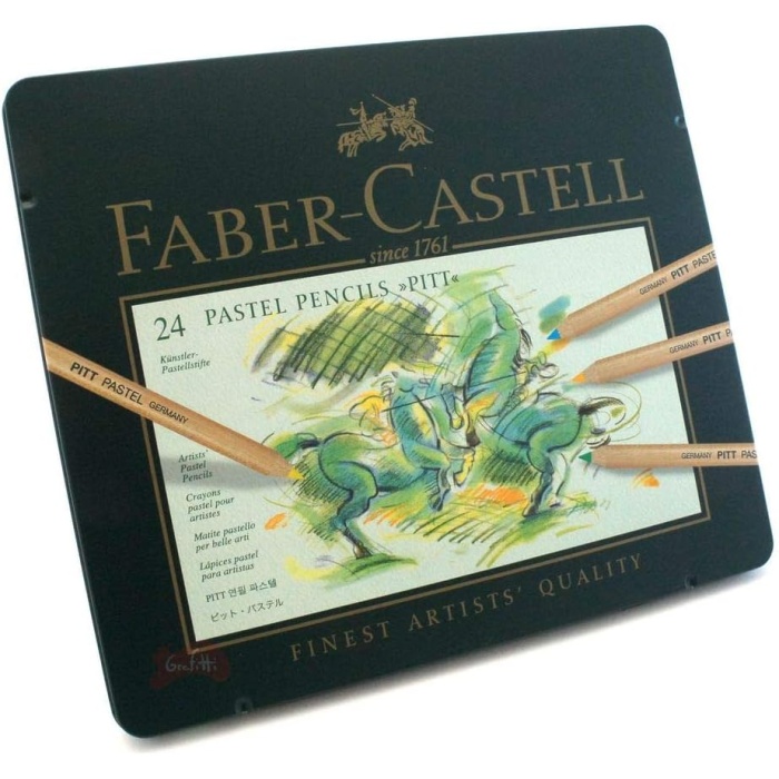 - Colour pencil Pitt Pastel tin of 24 (112124)