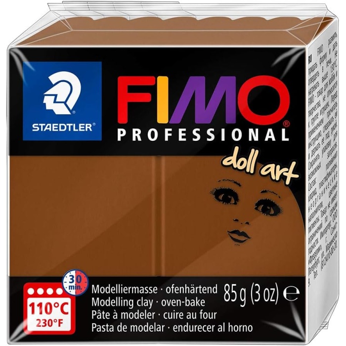 8027-78 - Fimo Professional Doll Art Normalblock, 85 g, noisette