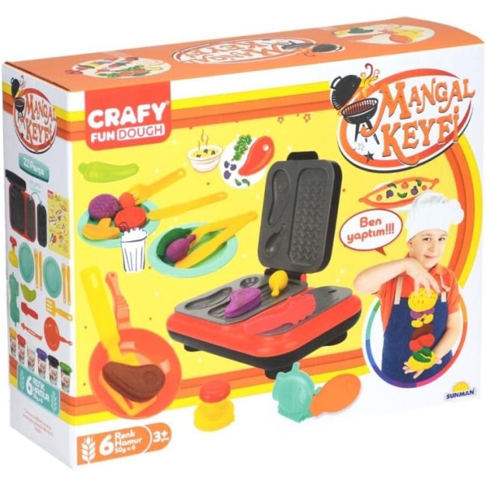 Oyun Hamur Set Mangal Keyfi 6X50Gr 22 Parça Büyük
