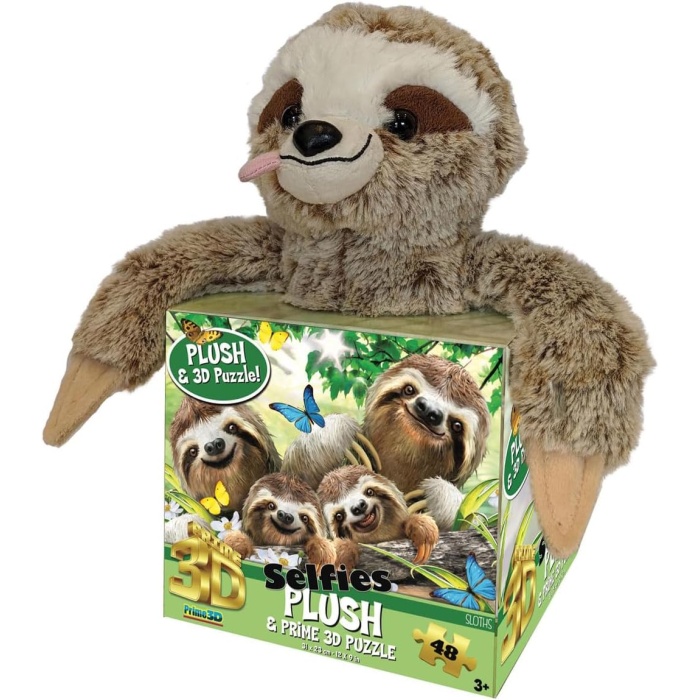 3D Peluş -Howard Robinsn Sloth Selfie ile Bulmaca 3D Bulmaca 48 adet