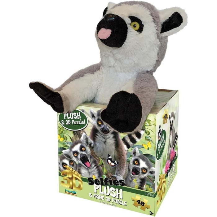 3D Lemur Pelüş Ve Selfie 48 Parça Puzzle 15801