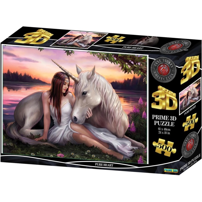 3D - Pure Heart - 500 Parça Yetişkin Puzzle