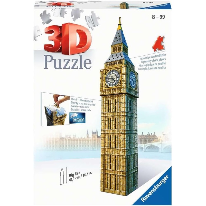 (125548) 3D Puzzle, Big Ben Saat Kulesi