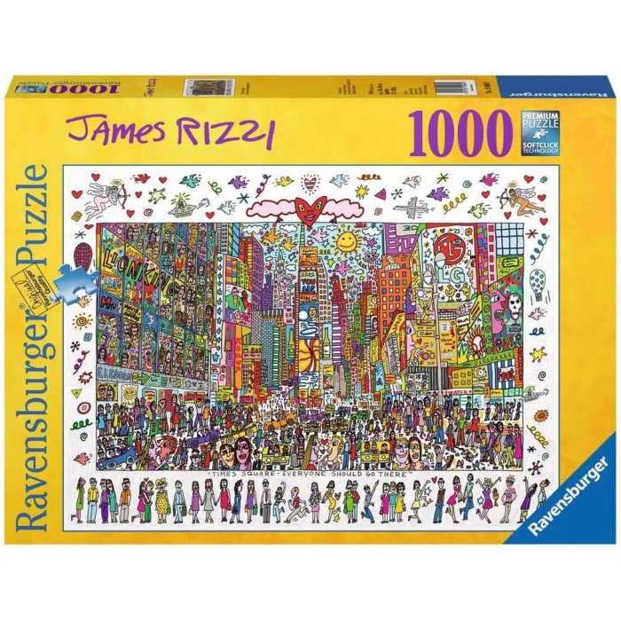 1000 Parçalı Puz James Rizzi, Times Square