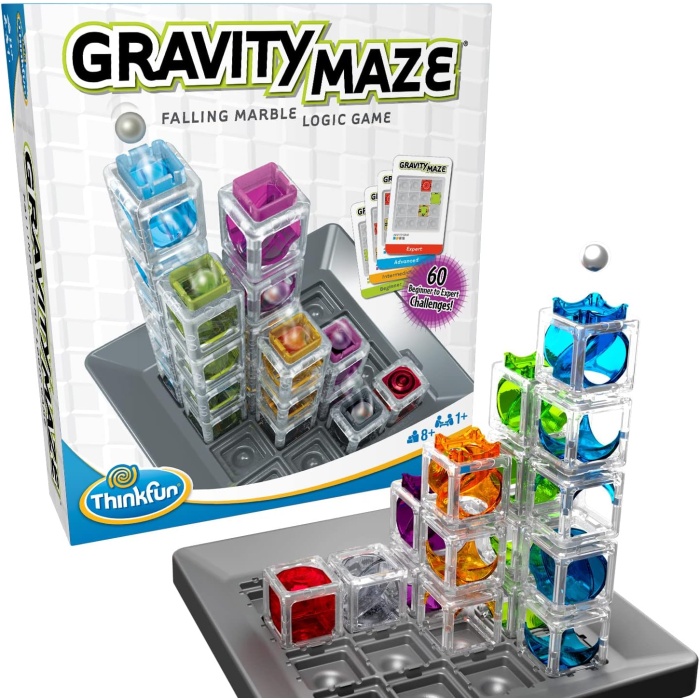 Fun ThinkFun Gravity Maze Mermer Koşusu Beyin Oyunu ve KÖK Oyuncak Erkek ve Kız Çocukları Yaş 8 ve Yukarı - Yılın Oyuncağı Ödülü Sahibi
