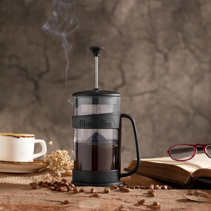 Life 400 ML Siyah Renk French Press MIT1089