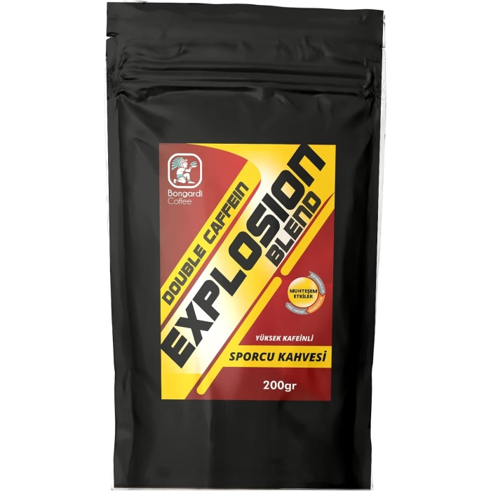 Coffee-Bongardi Coffee 200 Gr Sporcu Kahvesi Explosion Filtre Kahve Makinesi Uyumlu 2 Kat Kafeinli