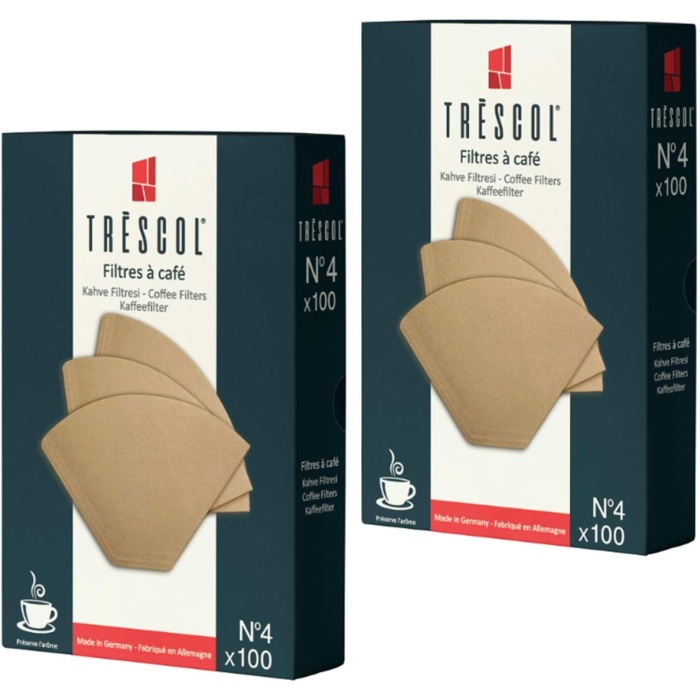 Genel Kahve Filtresi 4 Numara (Büyük Boy) Naturel Kağıt 2X100 200lü Paket