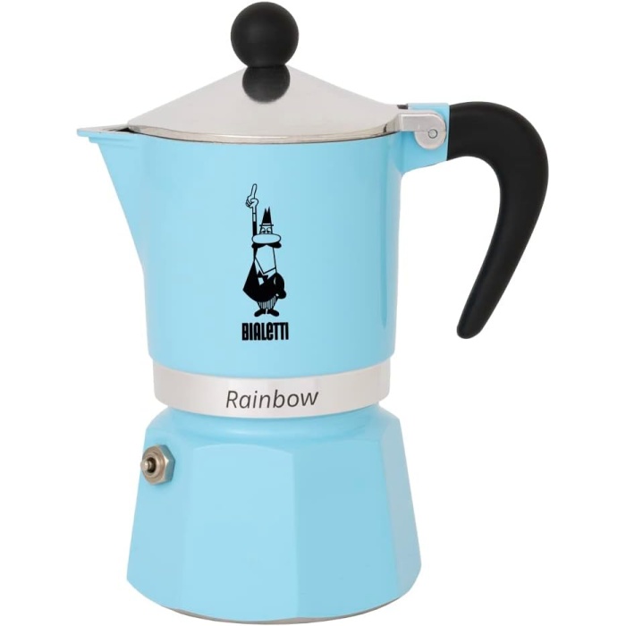 5041 Rainbow Espresso Pişirici, Alüminyum, Açık Mavi, 1 Fincan