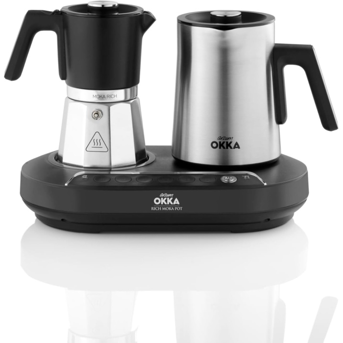 Okka OK0027 Rich Moka Pot Chrome