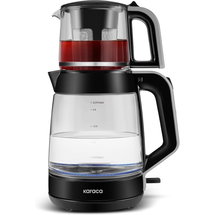 GLASS TEA XL 2in1 Cam Çay Makinesi Space Gray Enj