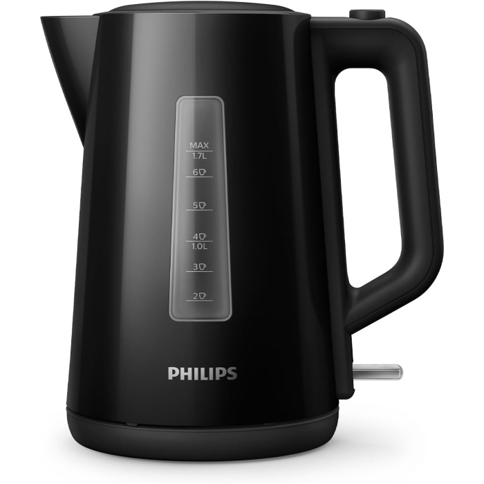 Philips HD9318/20 Su Isıtıcı, 1.7 L Kapasite, 360° Döner Tabanlı, 2200W, Siyah