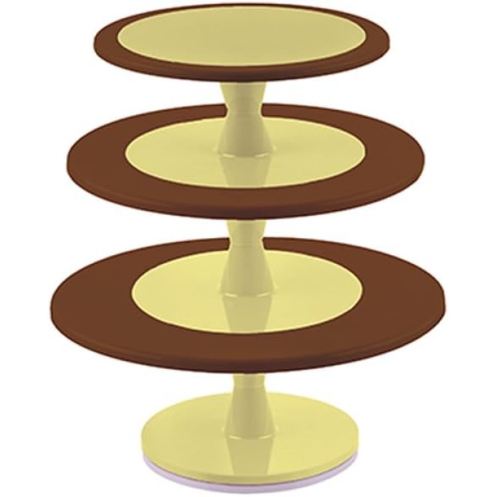 Hula Up Brown Xxl Multiplayer - Kahverengi Xxl 3 Katlı Sunum Tabağı