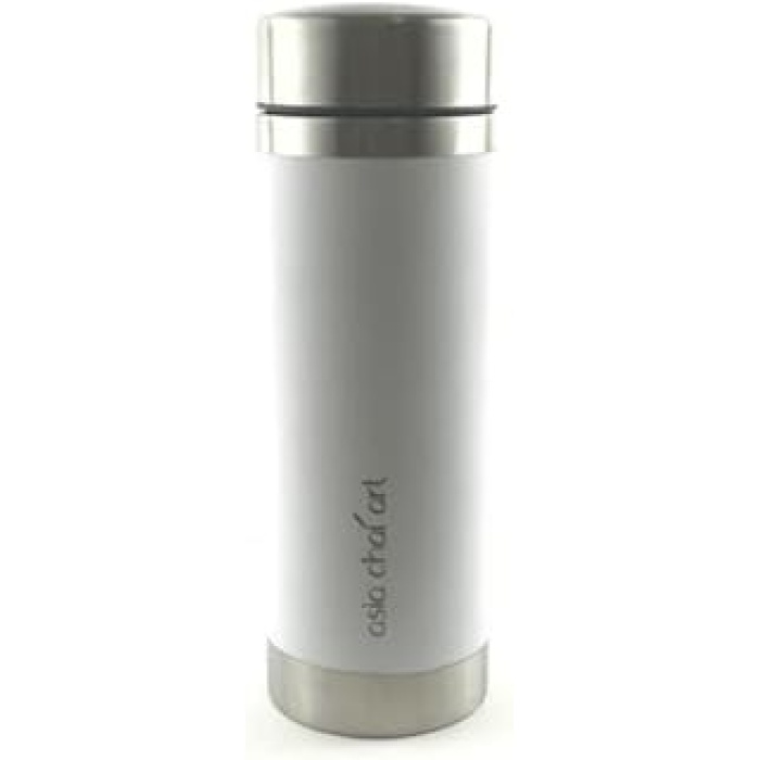 art Tea Tumbler SS White