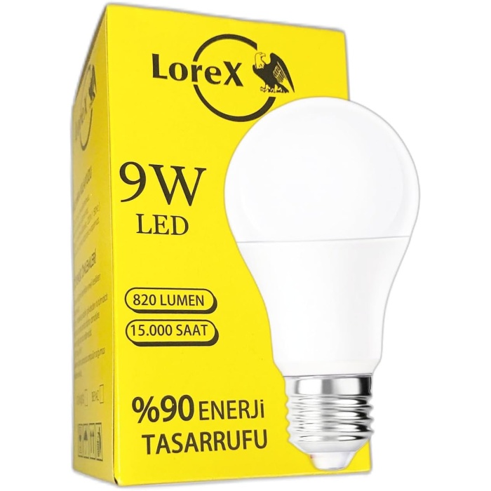 LR-LA9 Led Ampul, Tasarruflu Ampul, 9W
