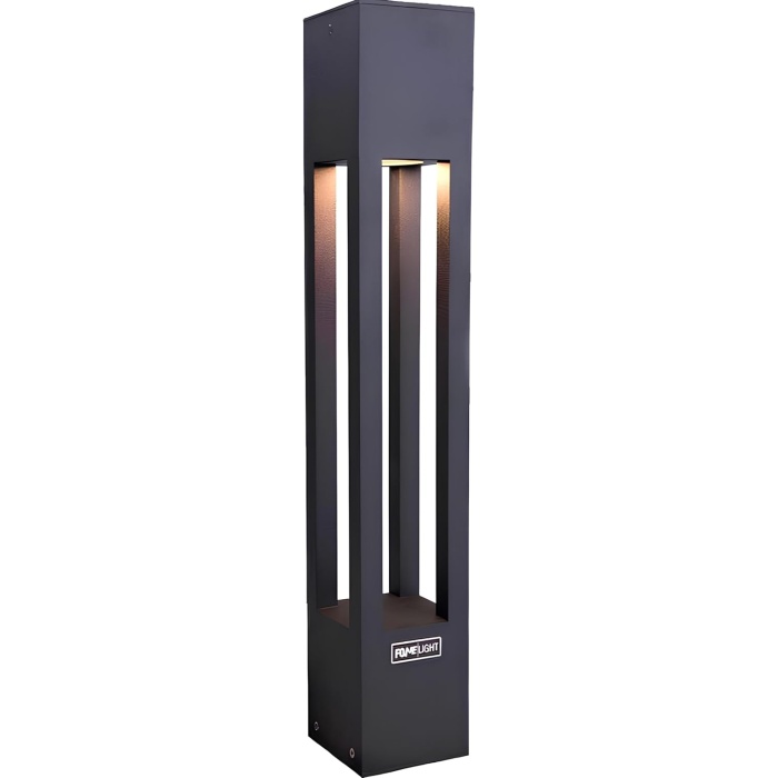 Technologies Bahçe Yürüyüş Yolu Aydınlatma Armatürü, IP65 Paslanmaz, Toz ve Su Geçirmez Dış Mekan Bollard Aydınlatma - AKA010 Alüminyum Antrasit Gövde, Gün Işığı 3000K (60 cm)